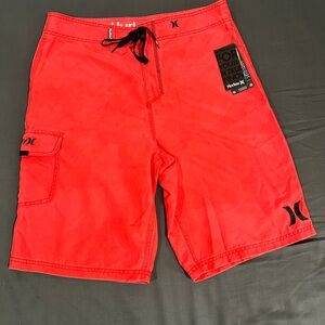 NWT Hurley Men’s Board Shorts Size 32 Red